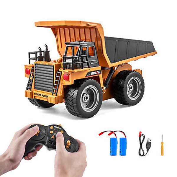 VEVOR RC Dump Truck Remote Control Toy Construction Vehicle Toy 9CH 1:18 Scale