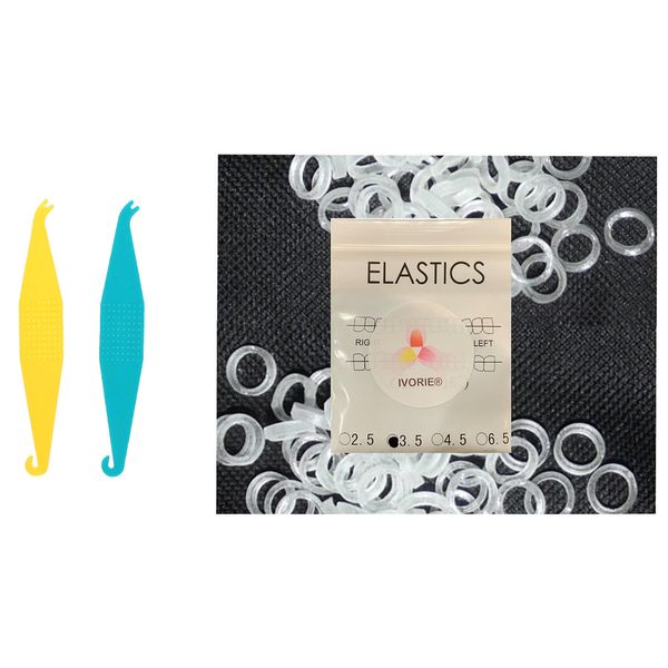 IVORIE® Teeth Gap Bands Orthodontic Bands Clear Dental Elastic Bands 80/Pack (5/16" Heavy)