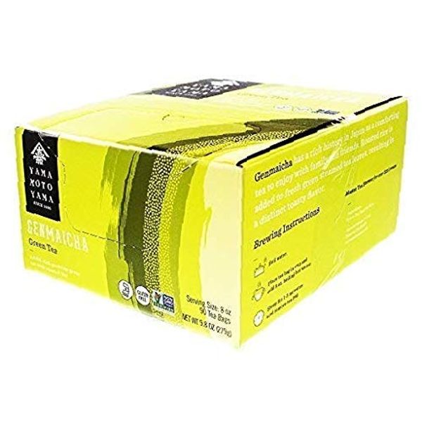 Yamamotoyama Genmai Cha Roasted Brown Rice Green Tea Value Pack, 90 Count Tea Bags, Net Wt. 9.86-Ounce