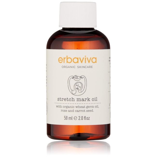 Erbaviva Organic Stretch Mark Oil for Pregnancy, Stretch Marks & Scars - (2 oz)