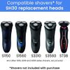tuokiy SH30 Replacement Heads for Philips Electric Shaver Series 1000, 2000, 3000 and S738 Click and Style, SH30 Shaving Heads Easy Cut, 9 - Pack