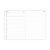 Daigo E8314 2025 Appointment Weekly A5 Notebook, One Week, Black, Begins December 2024