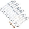 Gorin GR520-SL Combination Lock Button Type Ring Lock Silver