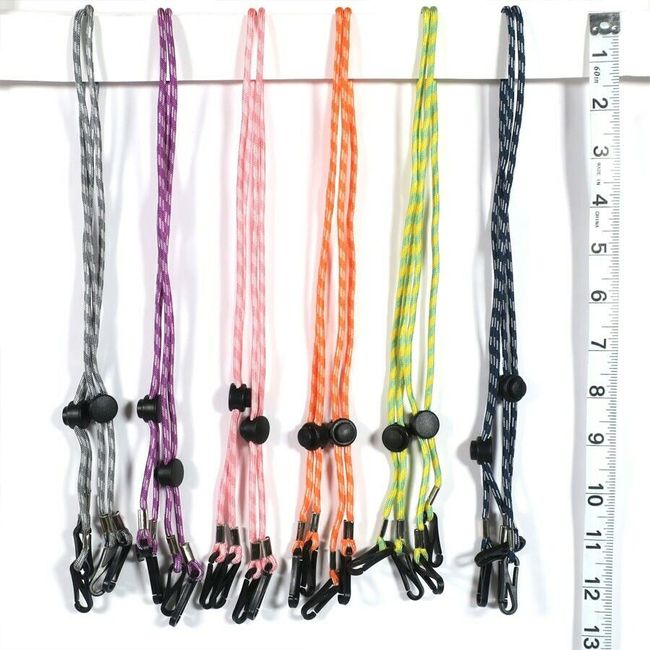 AMKMAX  Face Mask Lanyards, Adjustable 12 Count