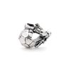 Novobeads Authentic Sterling Silver 1607 Soccer, Silver