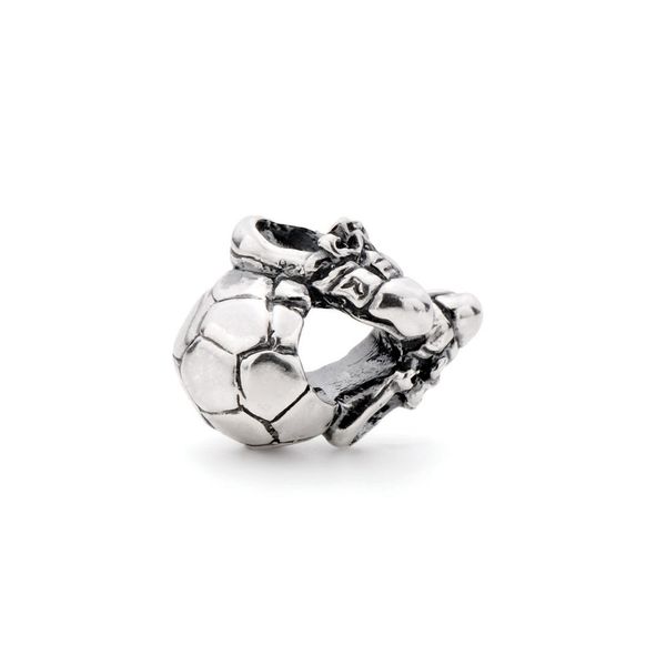 Novobeads Authentic Sterling Silver 1607 Soccer, Silver