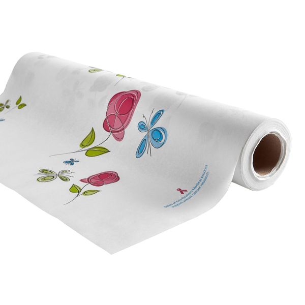 Rose Garden Table Paper Roses Crepe 21'' W x 125' L Pediatric  1 Rolls