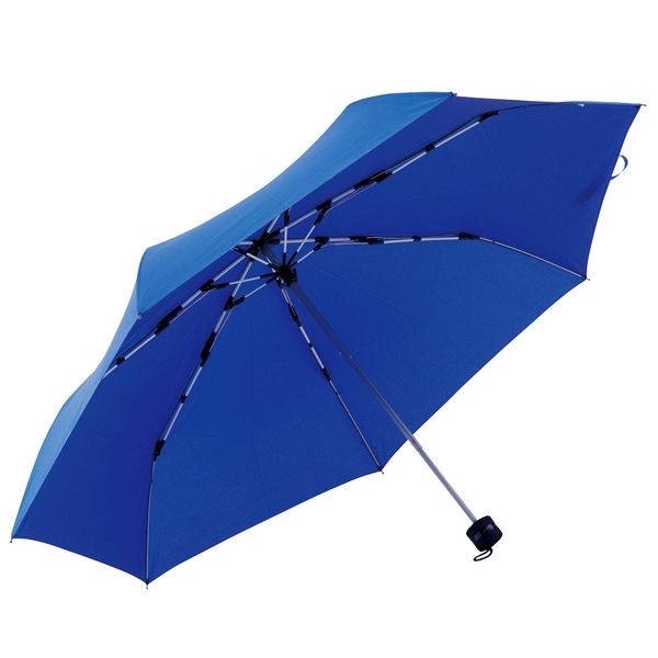 Mabu SMV-40871 High Strength Folding Umbrella, Strong Mini, White Rib, Royal Blue, Stylish, Popular, Parasol, Men's, Women's, Rain Umbrella, Light Blocking, UV Protection, Lightweight, Umbrella, For