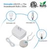 DEWENWILS 2 Pack Touch Dimmer Switch 3 Levels of Dimming For Dimmable LED Light