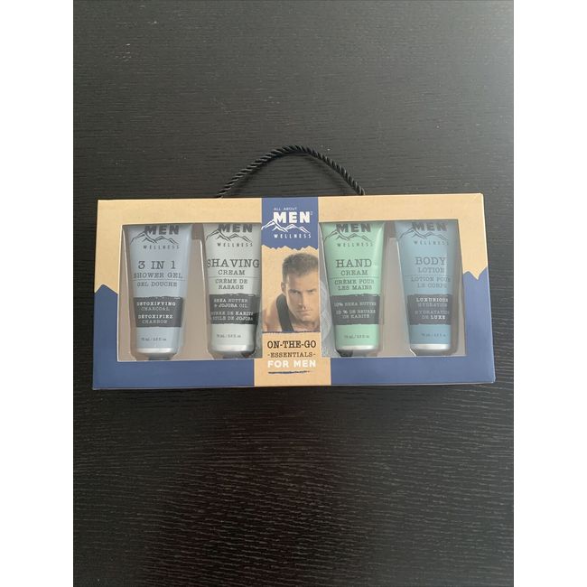 Mens Skin Care Kit and Gift Set 5 items On the Go Care Essentials for Men 2.5 oz