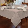 Classic Home Store Alan Symonds Tablecloths Gingham Tablecloth Beige 36 x 36