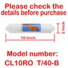 2XT40 Inline Filter Post Carbon Omnipure 10X2" + 4 X 1/4" Male Straight Fitting