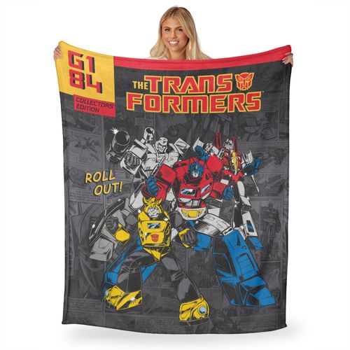 Northwest Hasbro Transformers, Collector's Edition, Silk Touch Throw Blanket, 50 x 60 Inches