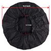 4 Pack Shower Cap Extra Large Premium 16.5 inch Super Jumbo Size Reusable Bath Hair Cover for Protecting Dreadlocks Braids (Black)