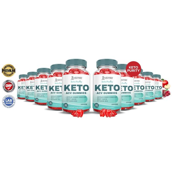 Keto Purity ACV Gummies 1000MG Apple Cider Vinegar 600 Gummys