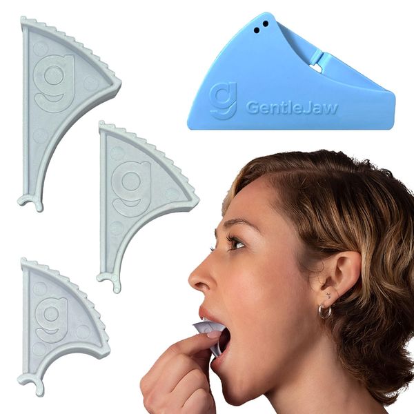 Pain Relief Device for TMJ, Grinding, Clenching, Headaches, Trismus &​ ​Bruxism Caused by Tight Jaw Muscles. Use Gentle Jaw for Passive Stretching to ​R​elax Your Jaw Muscles; it is Yoga for The Jaw