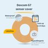MySweetStitch | Patch for Dexcom G7 Sensor | Waterproof | (10 Pieces) | Made in Germany | Outer Ø 65mm | Pastel