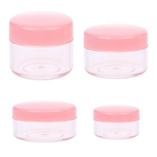 PAVIKE Small Round Case (6 Pieces), Cream Container, Cosmetics, Refill Container, Sample Bottle, Cosmetics, Cream, Storage Box for Small Items, Portable, Storage, Hot Springs, Travel, Business Trips,