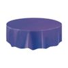 Deep Purple Solid Round Plastic Table Cover (213cm) 1 Count – Vibrant & Durable Party Essential for Easy Cleanup and Decoration