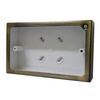 G&H Brassware Double Antique Bronze Surface Mounted Patress Box