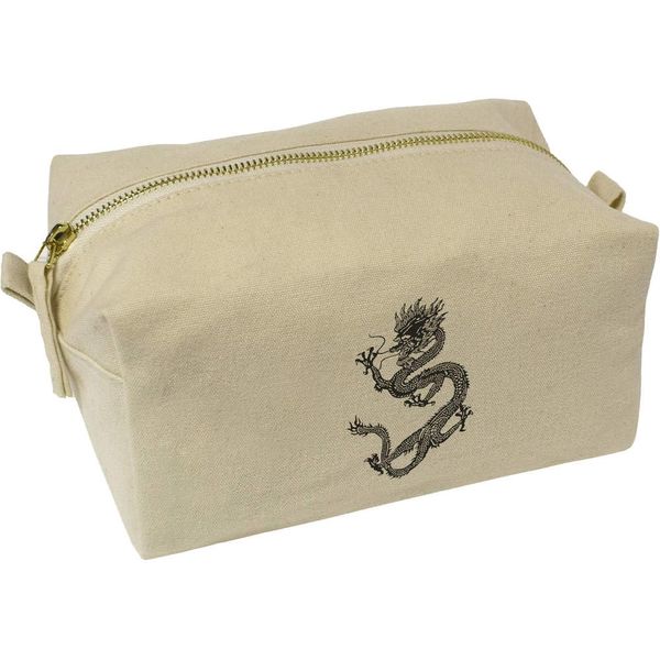 'Chinese Dragon' Canvas Wash Bag/Makeup Case (CS00038865)