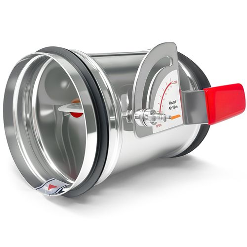 AMREMSU 4 Inch HVAC Duct Backdraft Damper - Stainless Steel Manual Adjustable Air Control Valve with Sealing Rubber Gasket for Airflow Ducting Branch Vent Systems