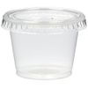 Reditainer - Plastic Disposable Portion Cups - The Souffle Cup (1 Ounce, Package of 100 Cups With Lids)