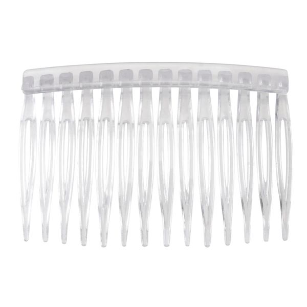 SOLUSTRE Decorative Hair Combs 10Pcs Clear Hair Combs Transparent Plastic Hair Side Clip Combs Grips Barrettes Plastic Bridal Wedding Veil Combs for Women Girl Fine Hair Accessories Clear Hair Clips