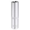 sourcing map E-Torx Socket 1/2" Drive E18 External Torx Deep Socket CR-V Steel 6 Point Spline Socket External Torque Star Female Bit Socket for Auto Repairs Home Maintenance DIY Hand-Making