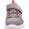 Superfit Jungen Storm Sneaker, Hellgrau Orange 2500, 27 EU