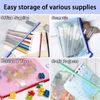 A4 Plastic Zip Wallets - 5PCS A4 Zip Lock Bags Plastic Document Folders