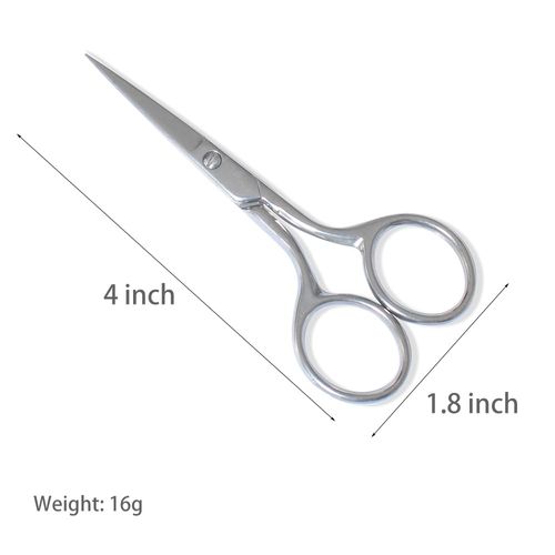 YJSStriving 4 Inch Pointed Tip Precision Scissors Small Embroidery Scissors Stainless Steel Detail Shears Tiny Sewing Scissors Thread Scissors for Needlework, Crafting, Yarn Thread Cutting