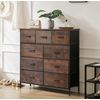 9 Drawer Dresser With Fabric Bins