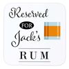 Personalised Rum Coaster – Custom Wooden Drinks Mat – Rum Gift