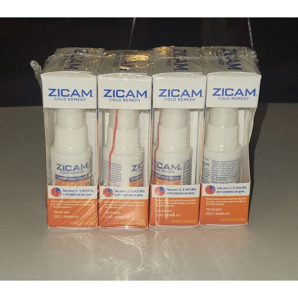 Zicam Cold Remedy Oral Spray 4 Pack NIB Artic Mint Flavor EXP 12/2025