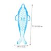Housoutil 4pcs Dolphin Shaped Fingernail Cleaning Brushes Multi-function Manicure Tools for Nail Surface Cleaning Random Color Durable Comfortable Handle Lightweight Design