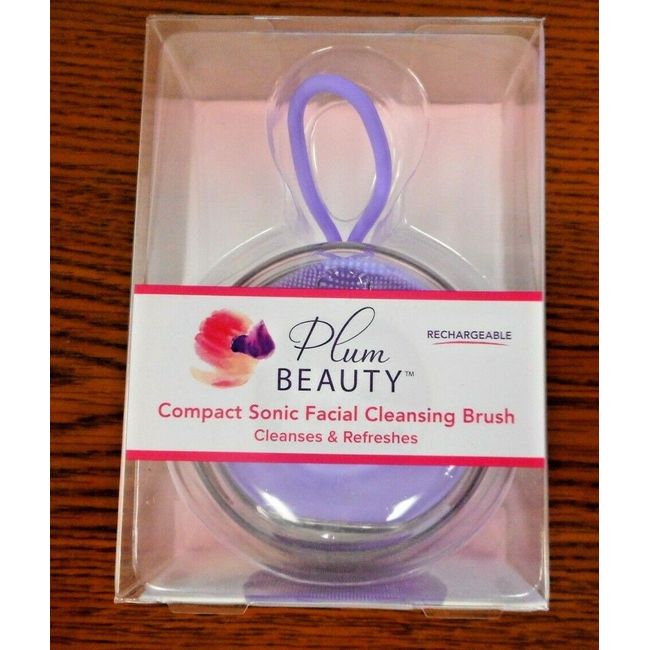 LOT OF 2 PLUM BEAUTY COMPACT SONIC FACIAL CLEANSING BRUSH NIP