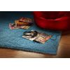 3' X 5' Highlighter Blue Plain Area Rug