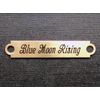 BRIDLE PLATE BROW XXSM SADDLE Solid Brass Custom Engraved 2" x 3/8" Name Plates
