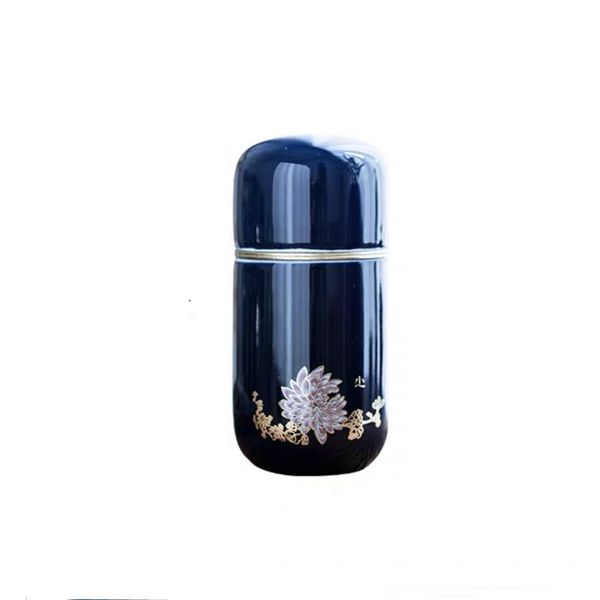 "WooJoo" Mini Urn, Diameter 1.9 inches (4.8 cm) x Height 4.0 inches (10.1 cm), Memorial Urn, Urn, Urn, Urn, Urn Container, Sleeve Urn (Chrysanthemum)