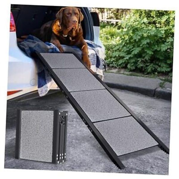 Dog Ramp for Car,Portable Dog Ramp with Non-Slip Rug 63"L x 17"W