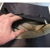 Mini Cooler Golf Bag Style Tan & Black 13" Tall 7" Diameter 2 Outer Pockets