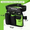 WORKPRO Pruning Shears Set w/5-Pocket Waist Tool Belt 8" Bypass & Straight Blade