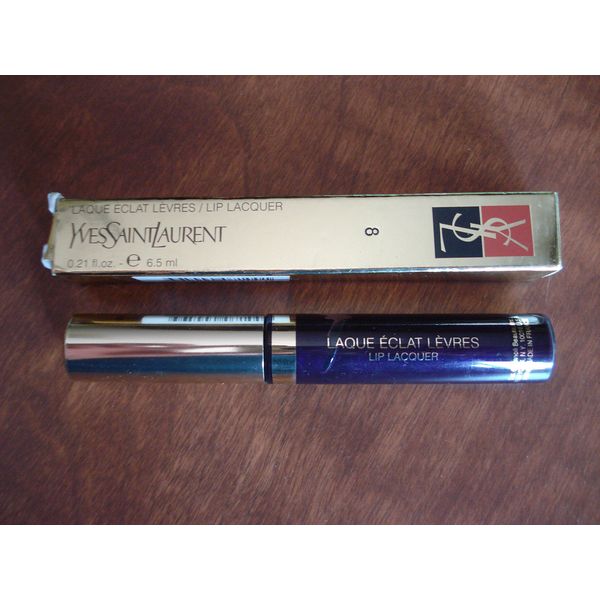 YVES SAINT LAURENT Laque Eclat Levres Lip Lacquer # 8 0.21 oz