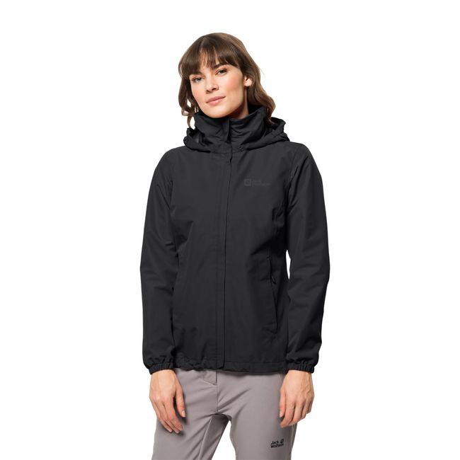 Jack Wolfskin Damen Stormy Point Jacket, Schwarz, S EU