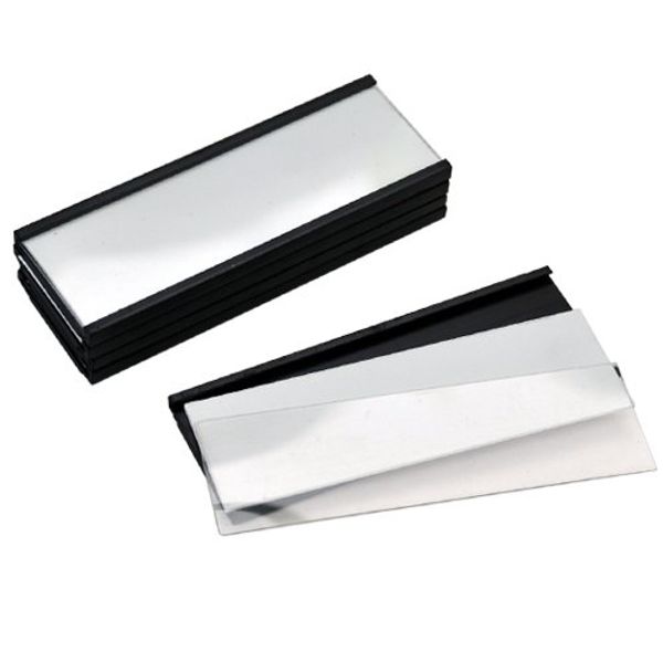 Good-L Magnetic Nameplate 10 Black 5 Pcs