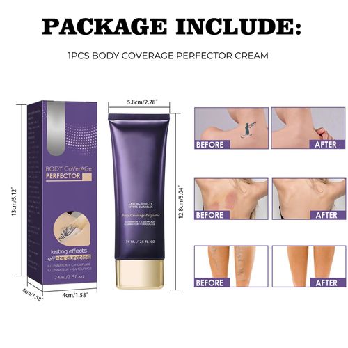 Mikabila Cover up Makeup 74ml*2pcs Correttore Impermeabile Per Cicatrici,Crema Correttore per Tatuaggi,Aggiornamento Professionale Cicatrice Tatuaggio Correttore Macchie Nascoste Trucco