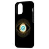 iPhone 15 Good Luck Evil Eye Black Phone Case