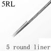 Generic Tattoo Needles,50pcs Disposable Bugpin Needles Premium Quality Tattoo Needle Liners 5RL Tattoo Needles 5 Round Liner (5RL), Silver