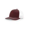 Richardson 112 Trucker OSFA Baseball Hat Ball Cap, Maroon/White